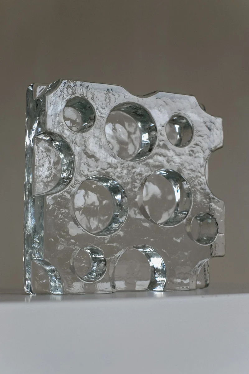 Glass Candle Holder