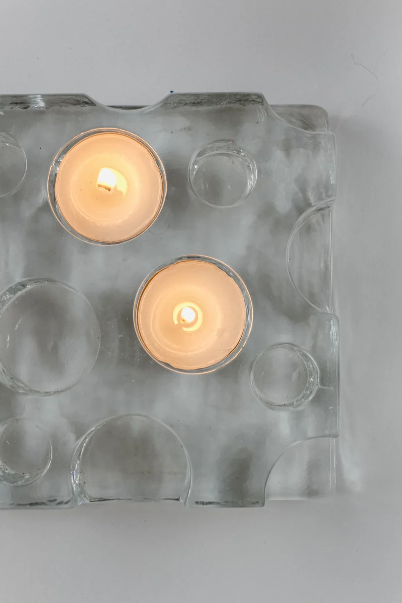 Glass Candle Holder