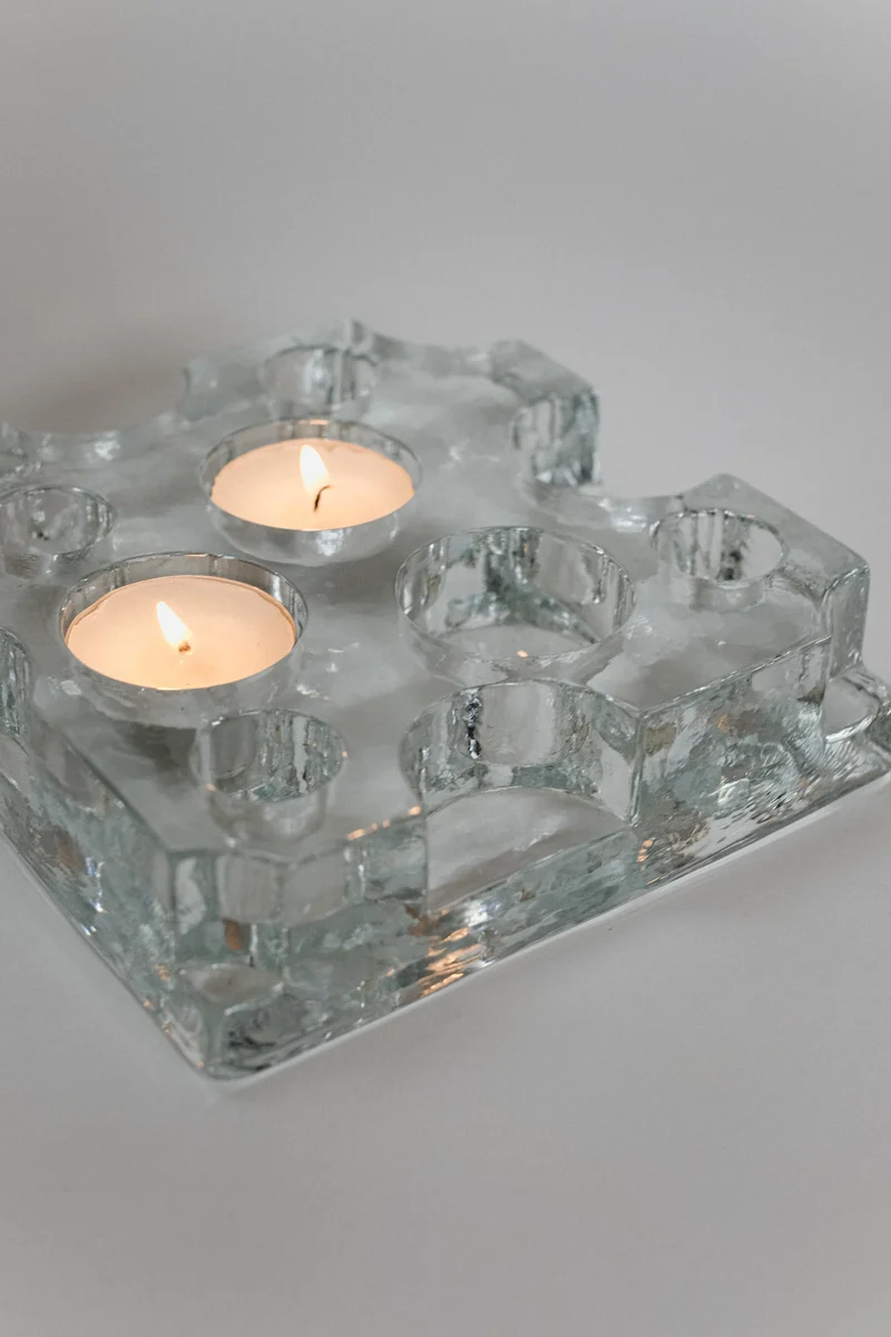 Glass Candle Holder