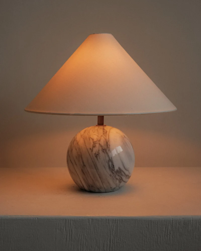 Vintage Marble Table Lamp