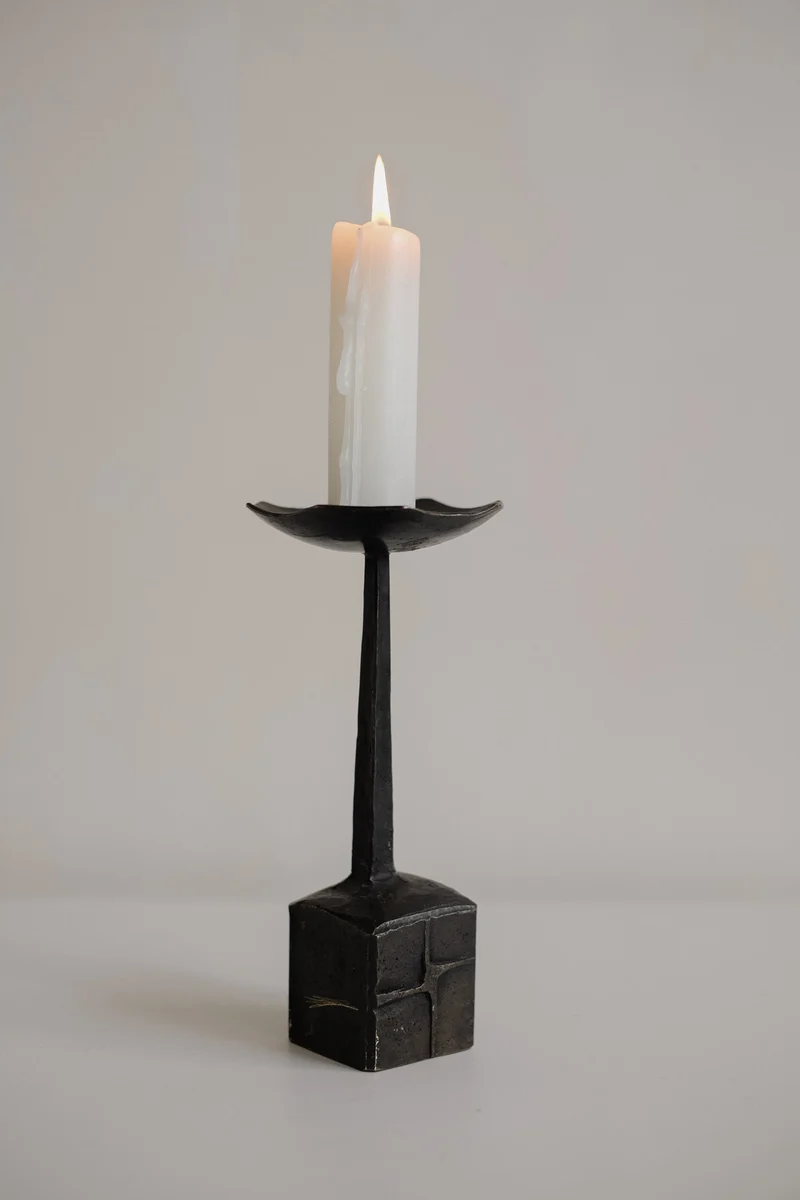 Vintage Brutalist Candle Holder