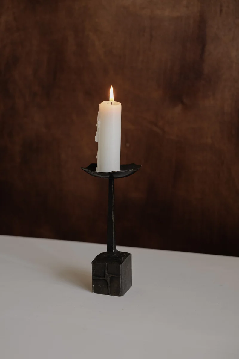 Vintage Brutalist Candle Holder