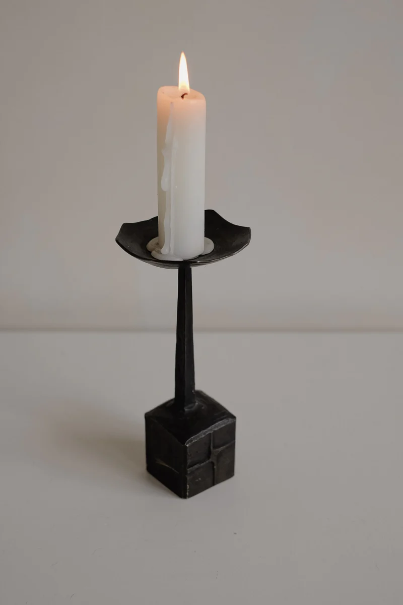 Vintage Brutalist Candle Holder