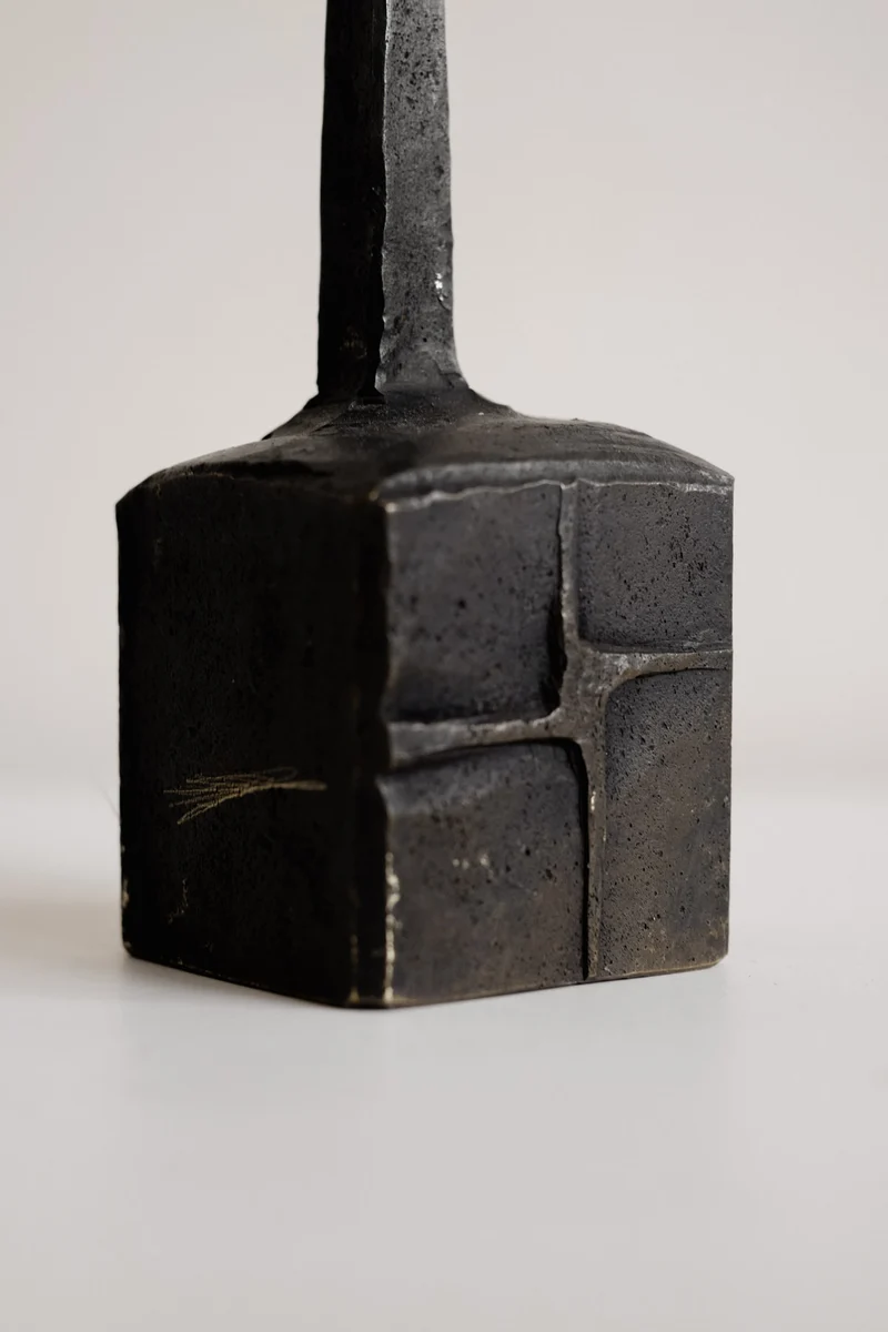 Vintage Brutalist Candle Holder
