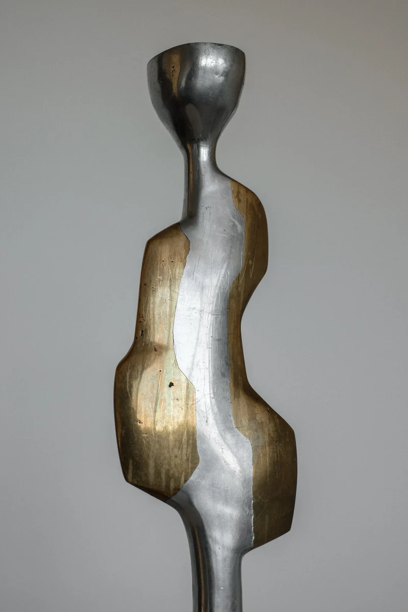 Brutalist Candle Holder by David Marshall, 1970s