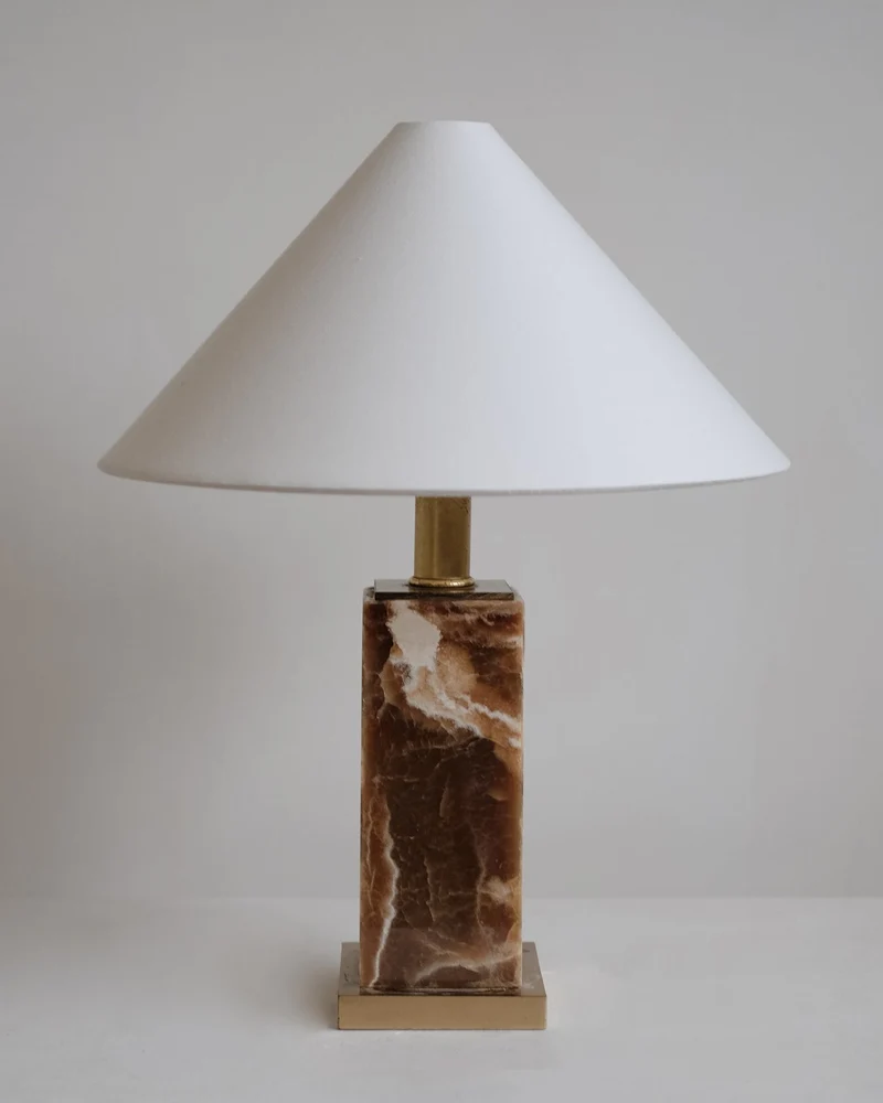 Vintage Onyx Table Lamp