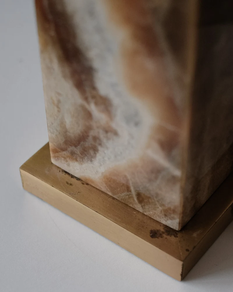 Vintage Onyx Table Lamp