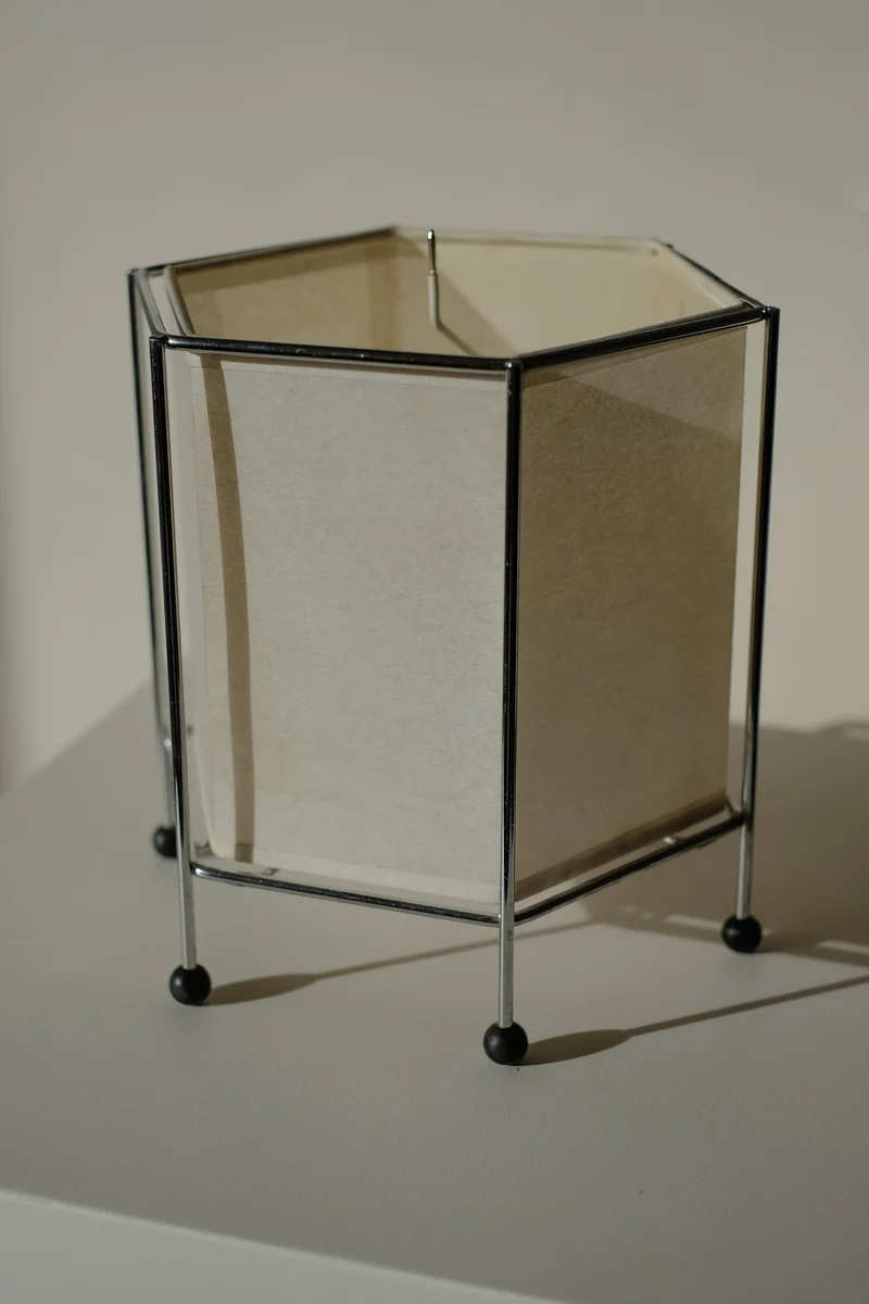 Vintage Japanese Rice Paper Table Lamp