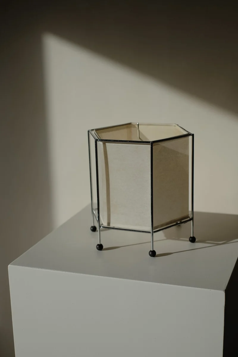 Vintage Japanese Rice Paper Table Lamp