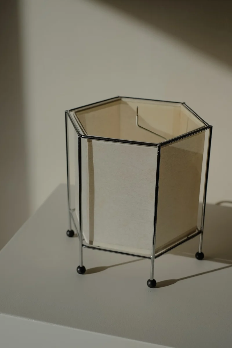 Vintage Japanese Rice Paper Table Lamp