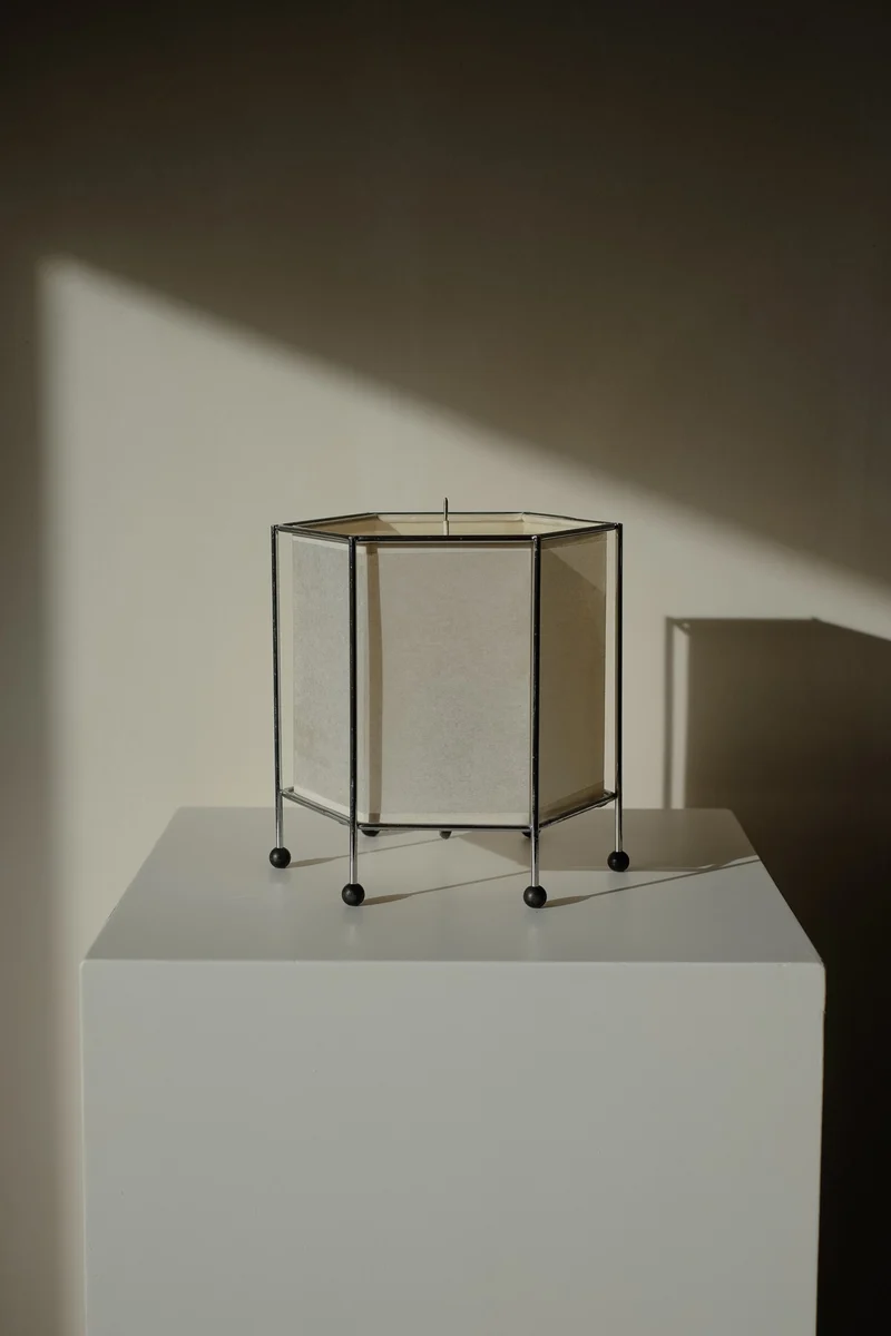 Vintage Japanese Rice Paper Table Lamp