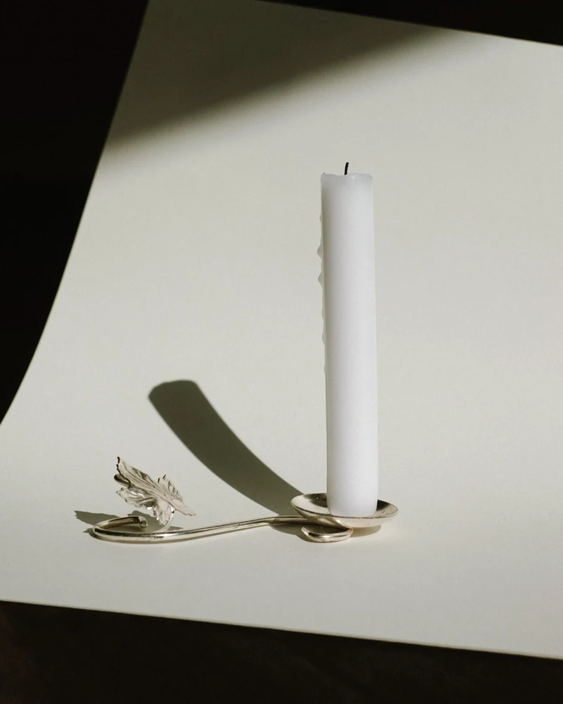 Silver-Plated Candle Holder