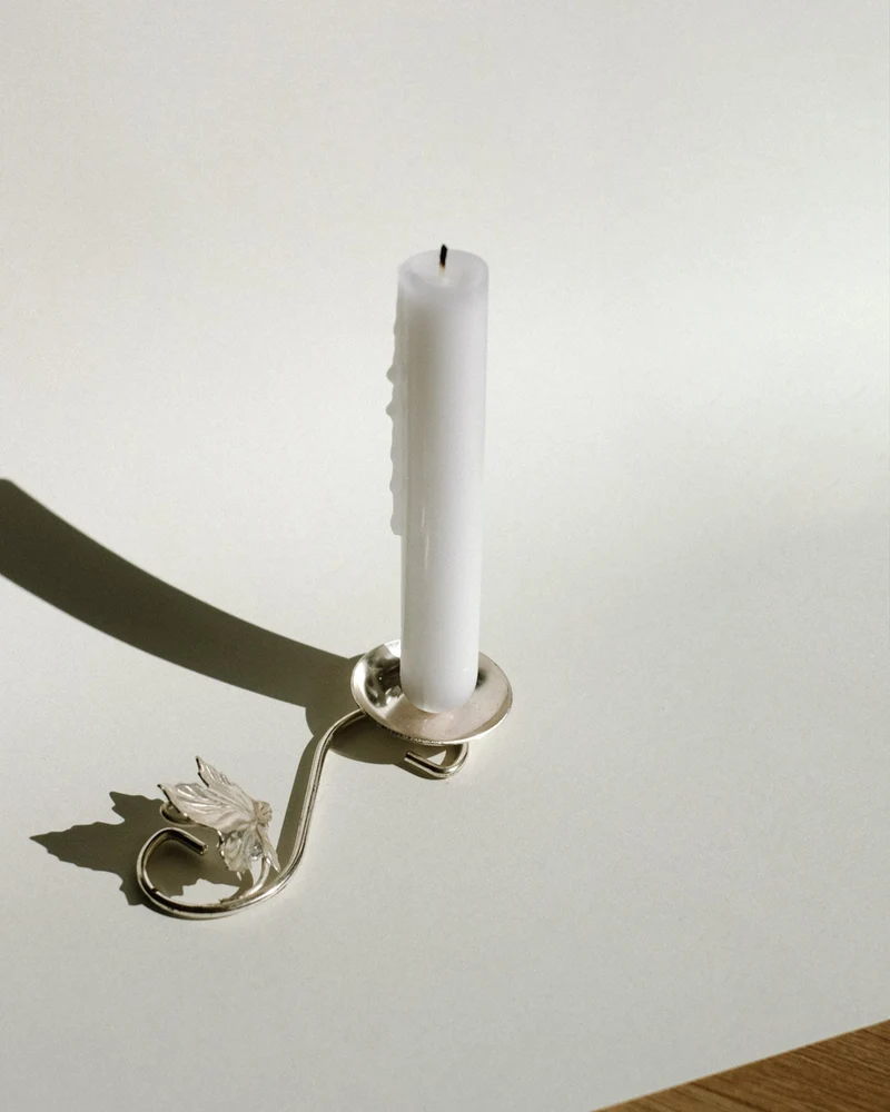 Silver-Plated Candle Holder