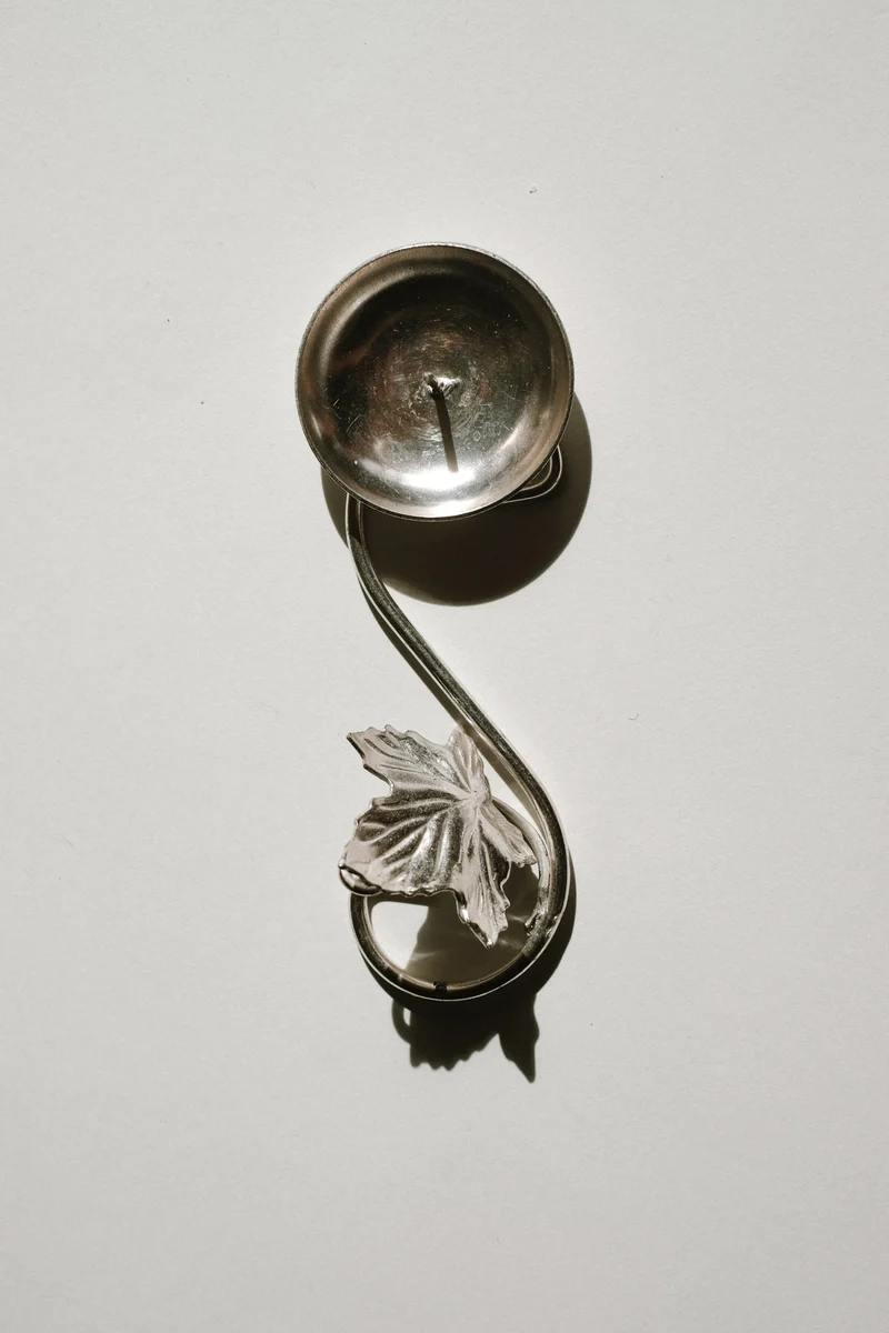 Silver-Plated Candle Holder