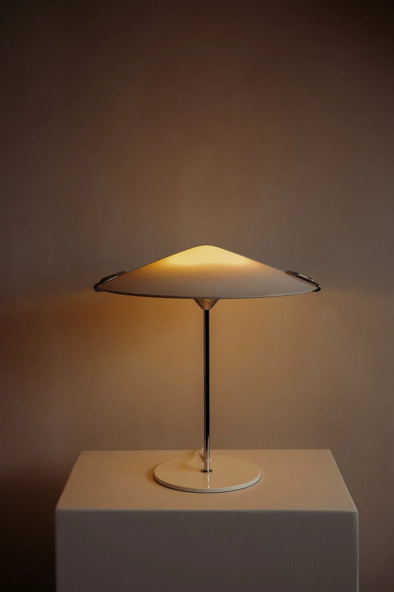 Vintage "Cello" Chrome Table Lamp 1980s
