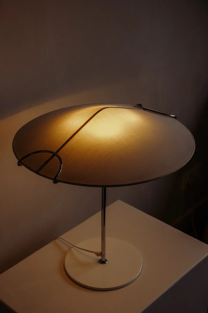 Vintage "Cello" Chrome Table Lamp 1980s