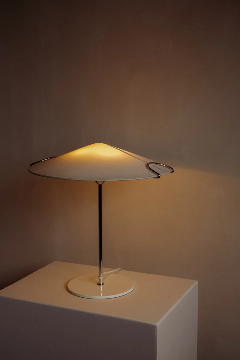 Vintage "Cello" Chrome Table Lamp 1980s