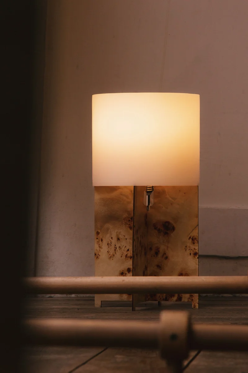 Lumix Table Lamp Poplar Wood