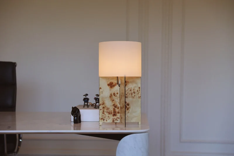 Lumix Table Lamp Poplar Wood
