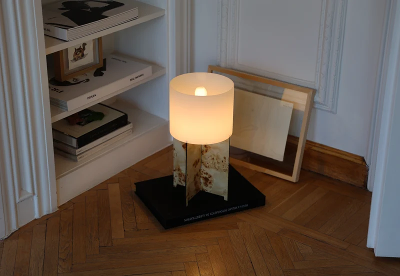 Lumix Table Lamp Poplar Wood