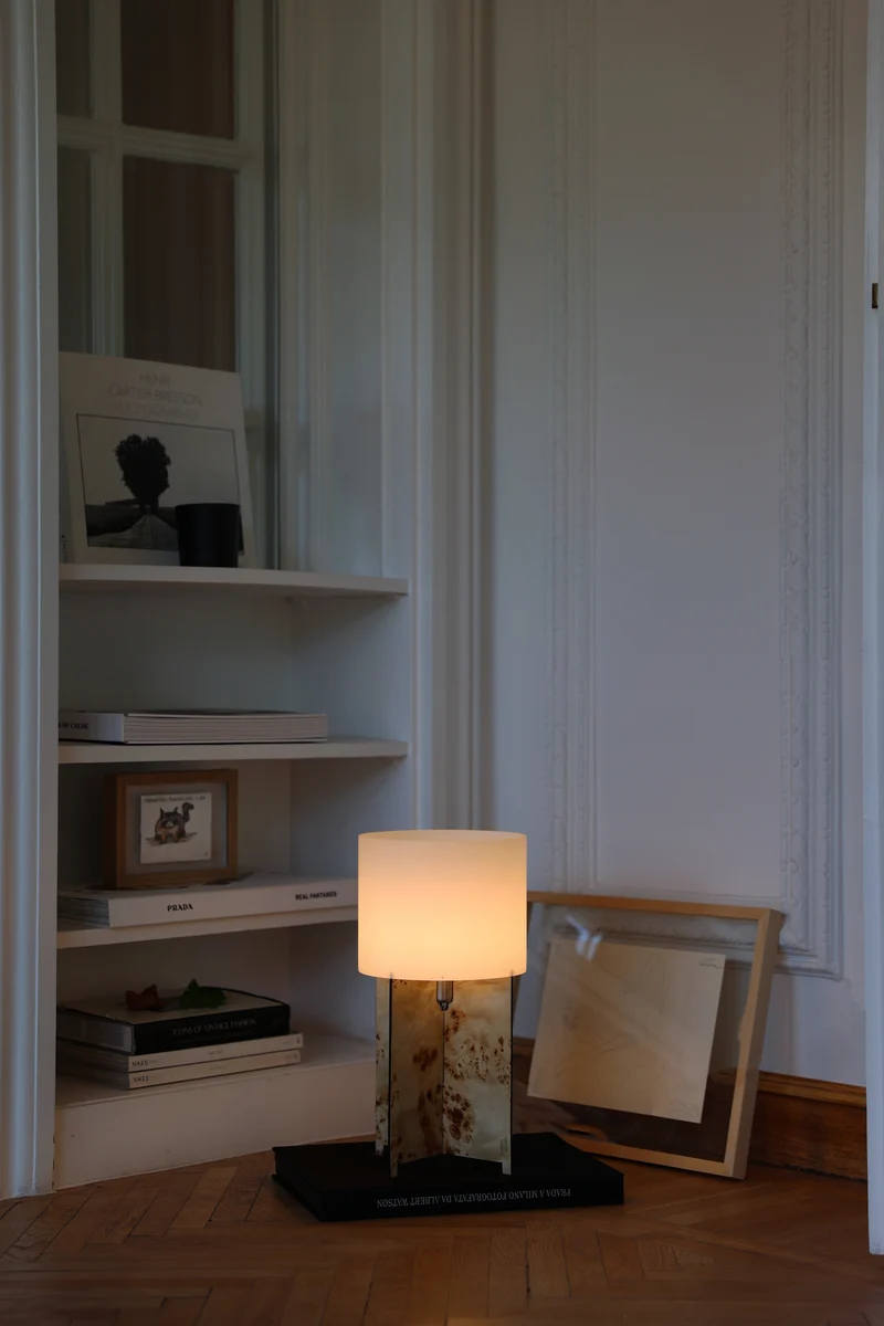 Lumix Table Lamp Poplar Wood