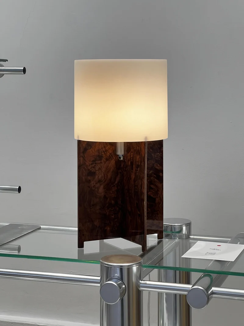 Lumix Table Lamp Walnut Wood