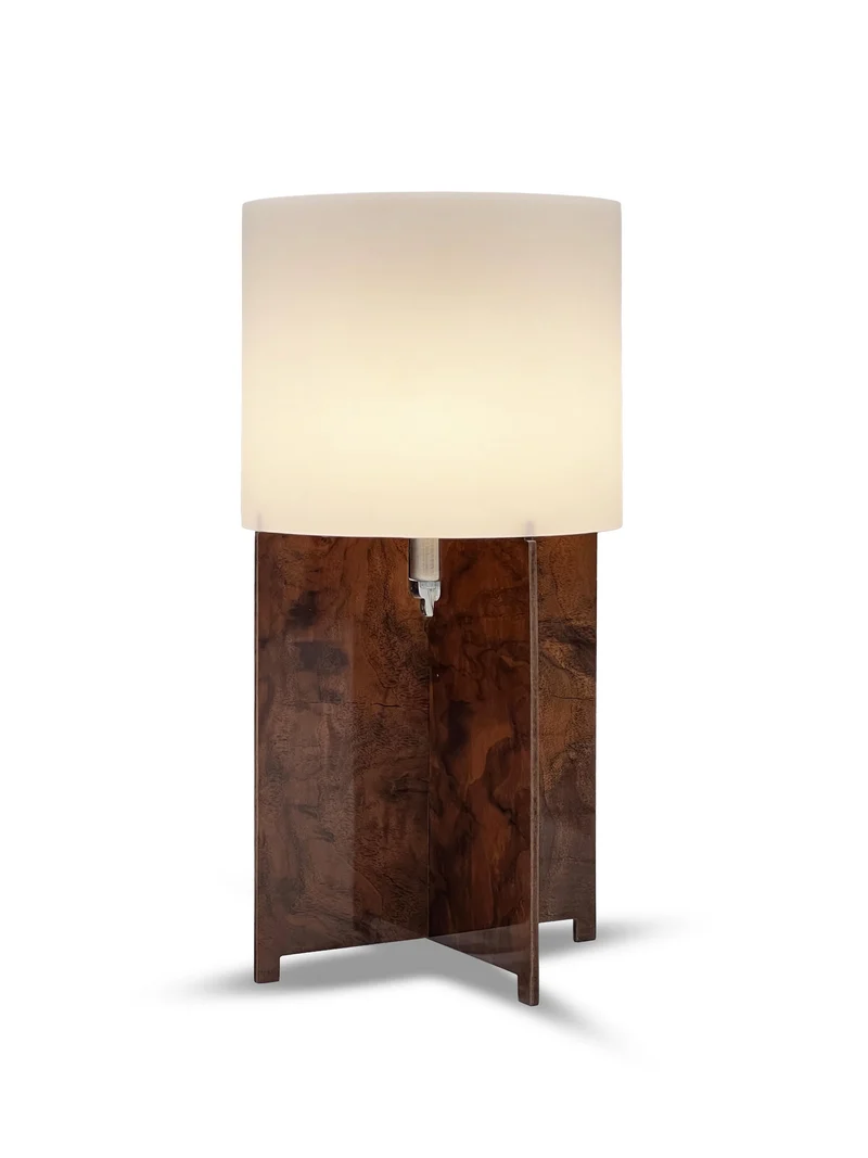 Lumix Table Lamp Walnut Wood