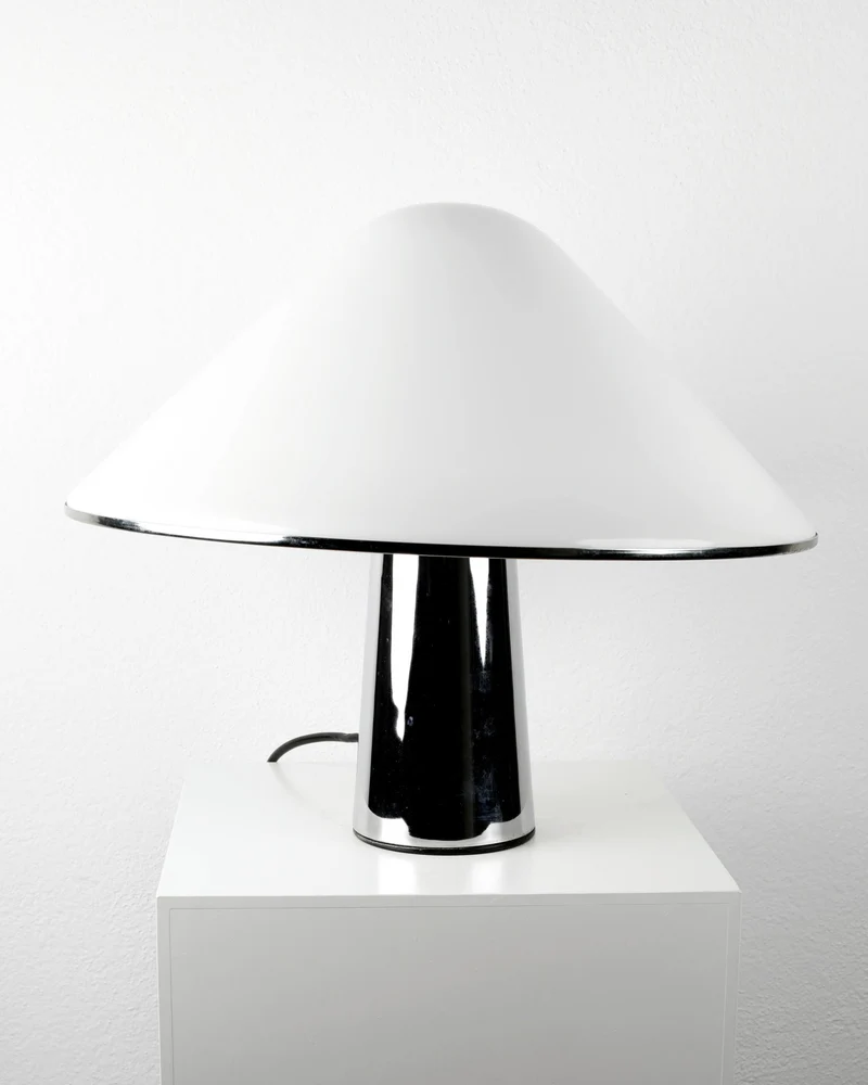 Vintage Elpis Chrome Table Lamp by Harvey Guzzini