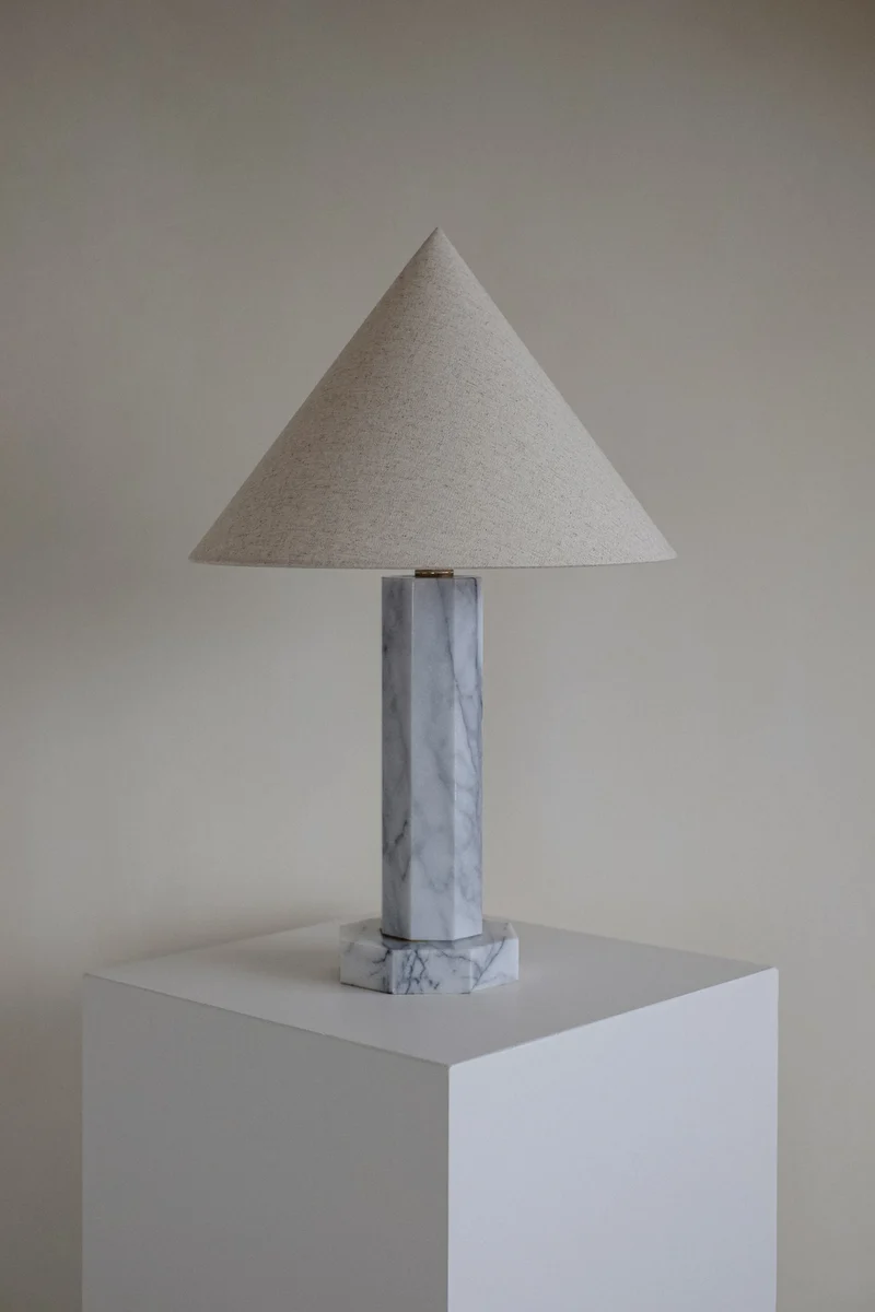 Vintage Marble Table Lamp