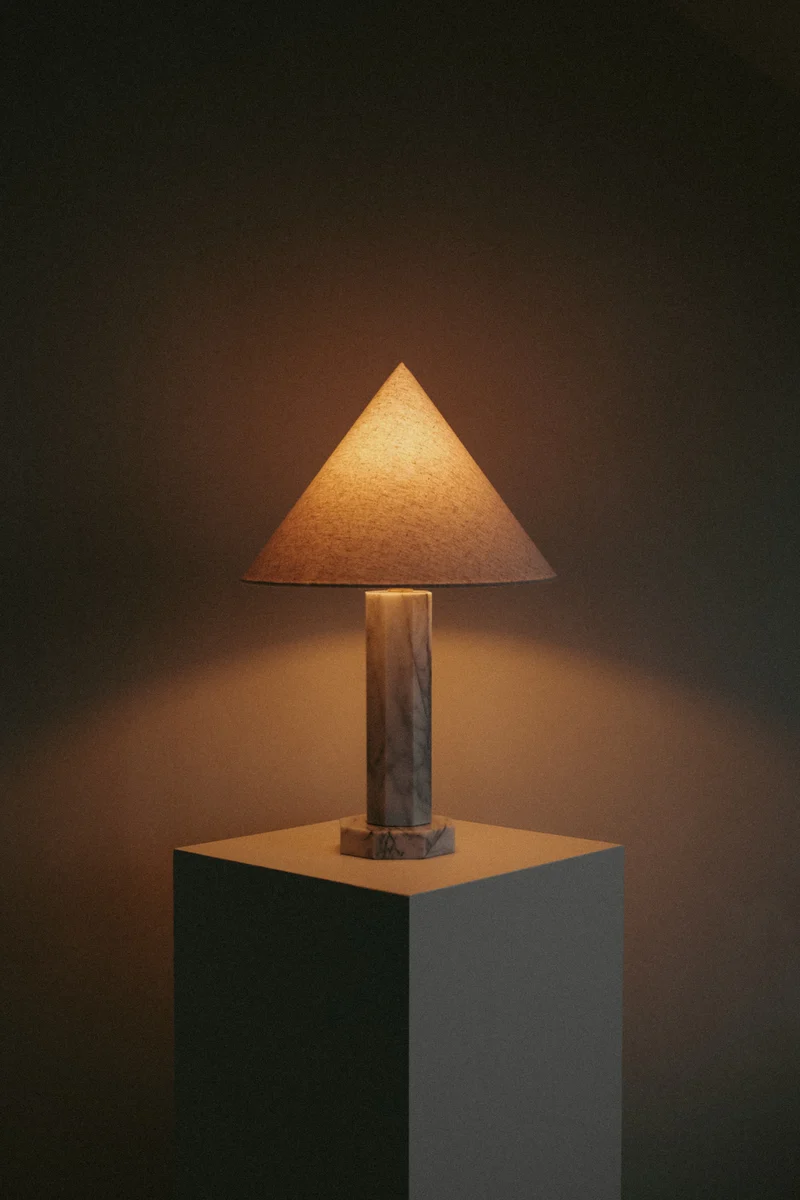 Vintage Marble Table Lamp