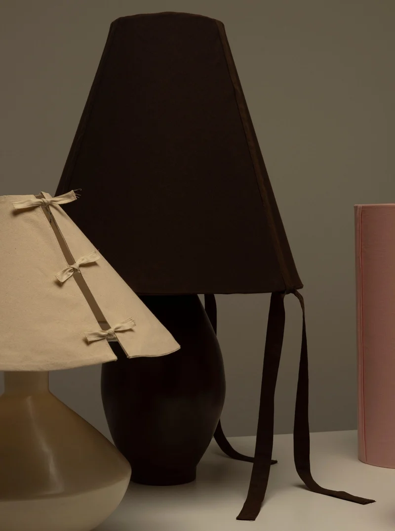 Brown Ceramic Large Table Lamp