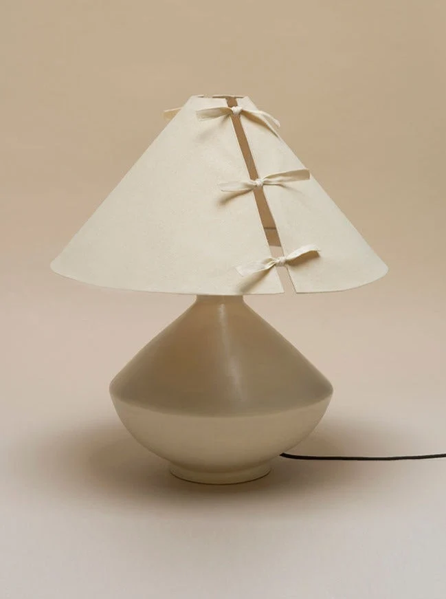 Bone Ceramic Large Table Lamp