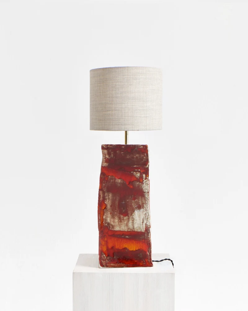 Rectangular Ceramic Table Lamp