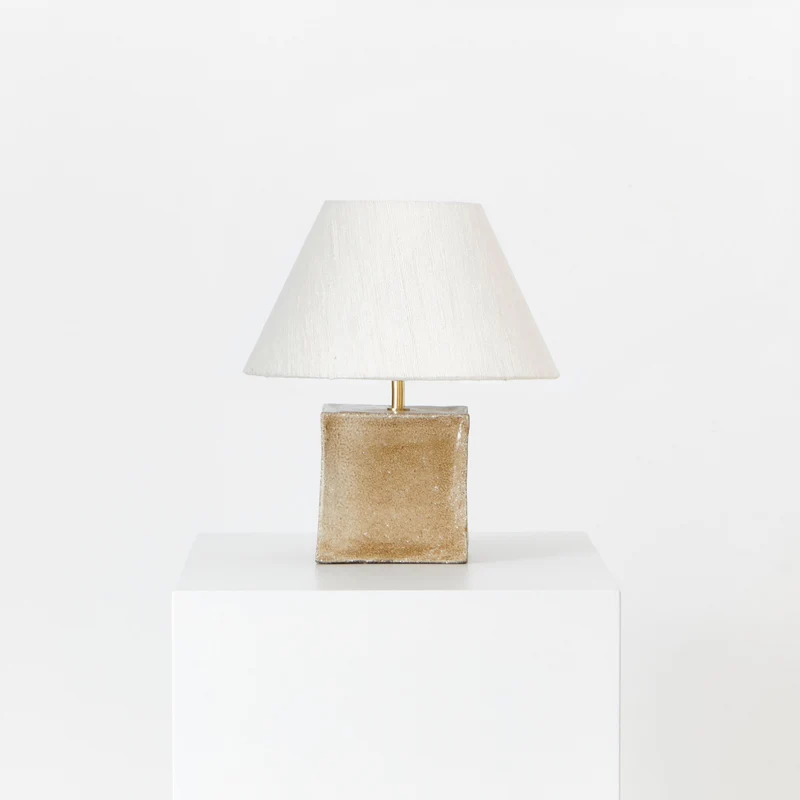 Arouca Ceramic Table Light Brown Sugar