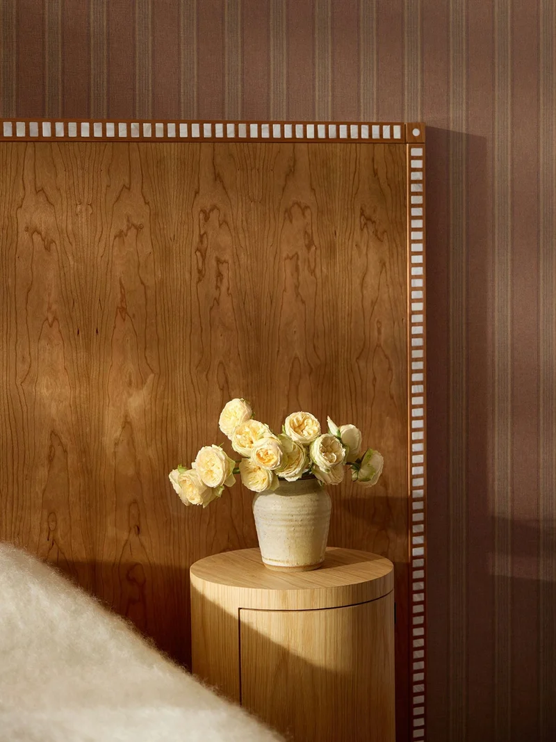 "Aquarama" Headboard in Cherry