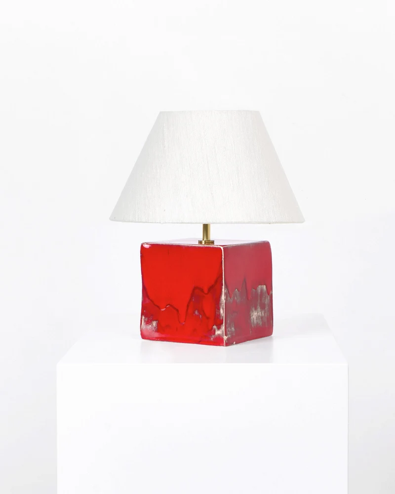 Arouca Ceramic Table Light Red