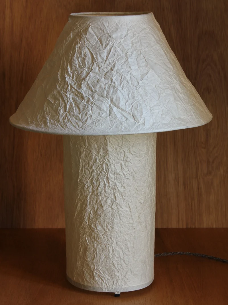 'Lugh' Steel Table Lamp - Ivory
