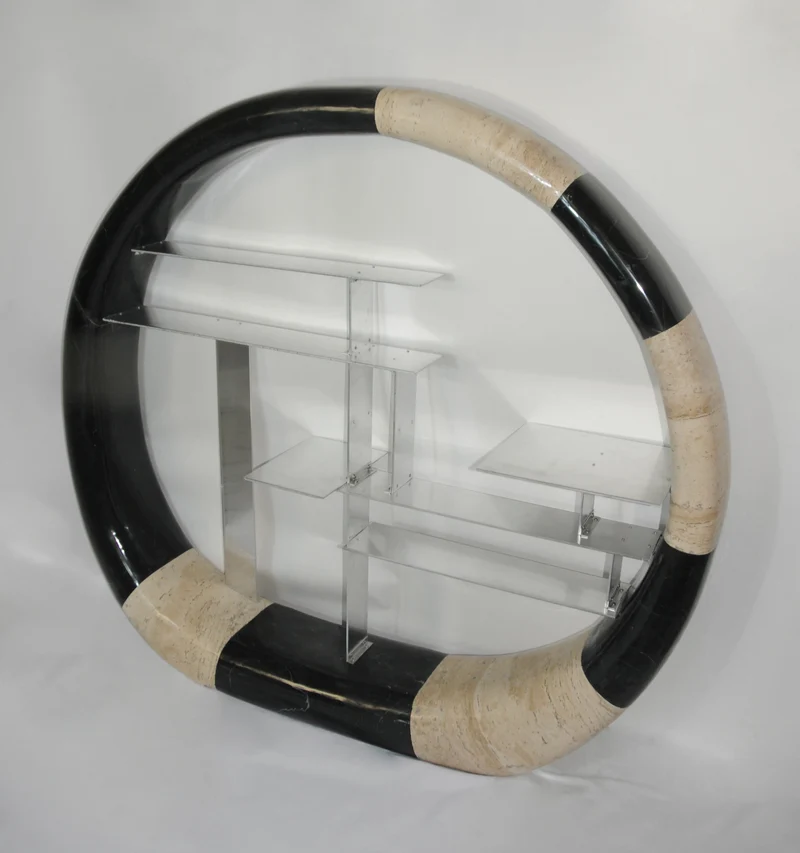 Asymmetric Stone Ring Shelf, Postmodern