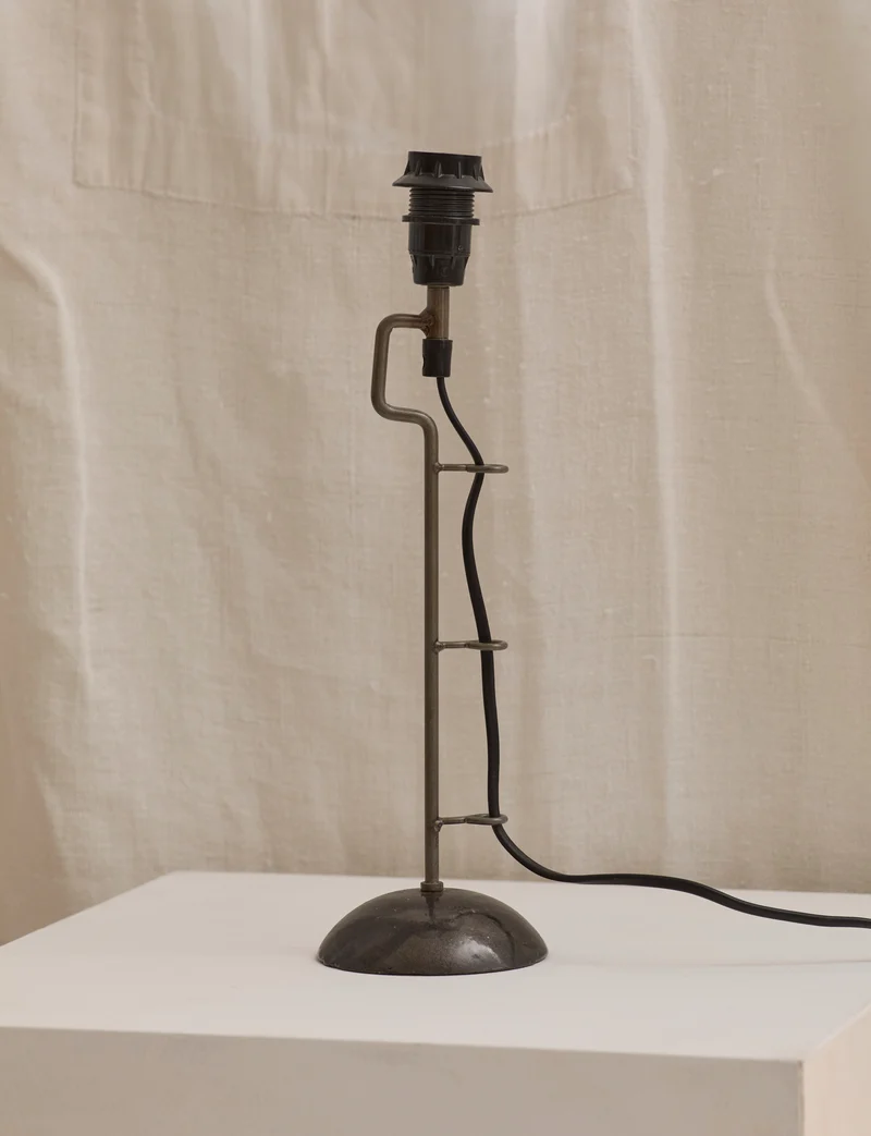 Vintage Mid Century Table Lamps with Sculptural Metal Base, 1970s