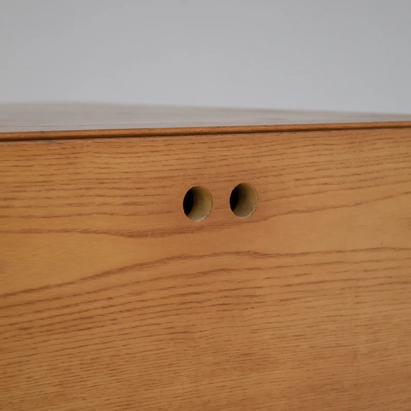 Tall Wooden Drawer Cabinet by Derk Jan De Vries