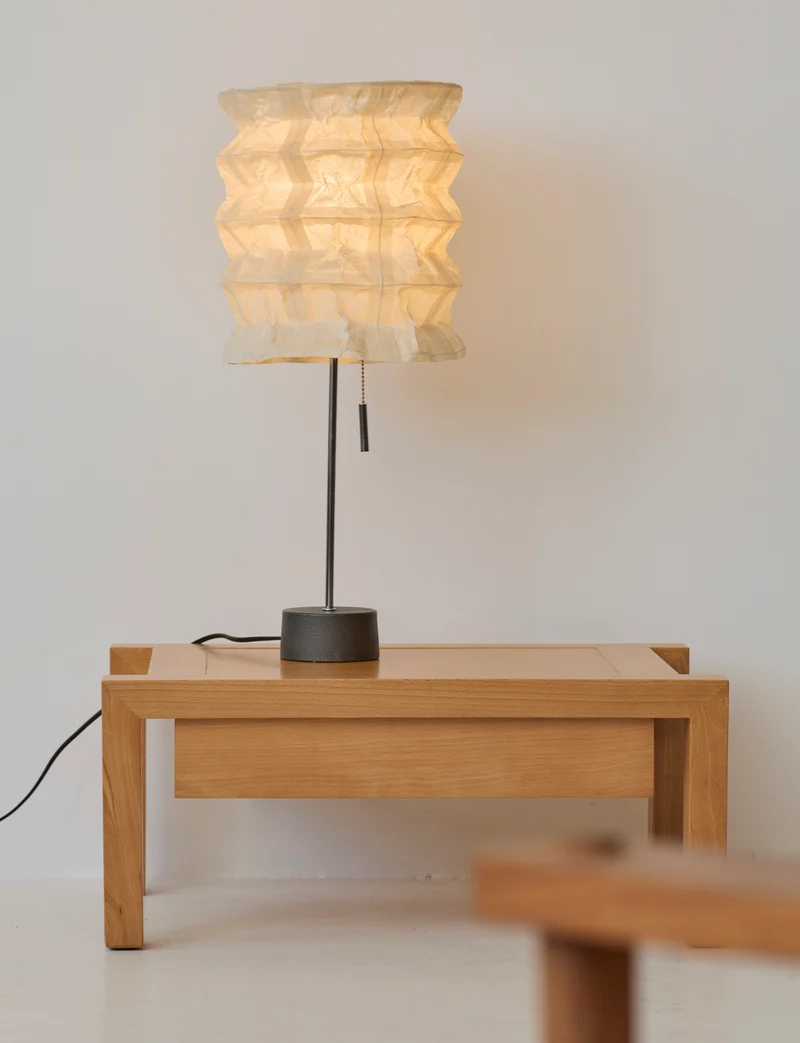 Vintage Ikea paper table lamp C. 1990
