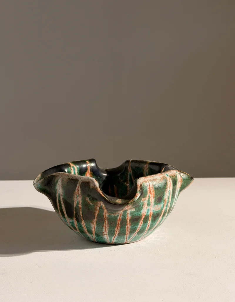 Ceramic vide-poche by Robert Picault, Vallauris, circa 1950