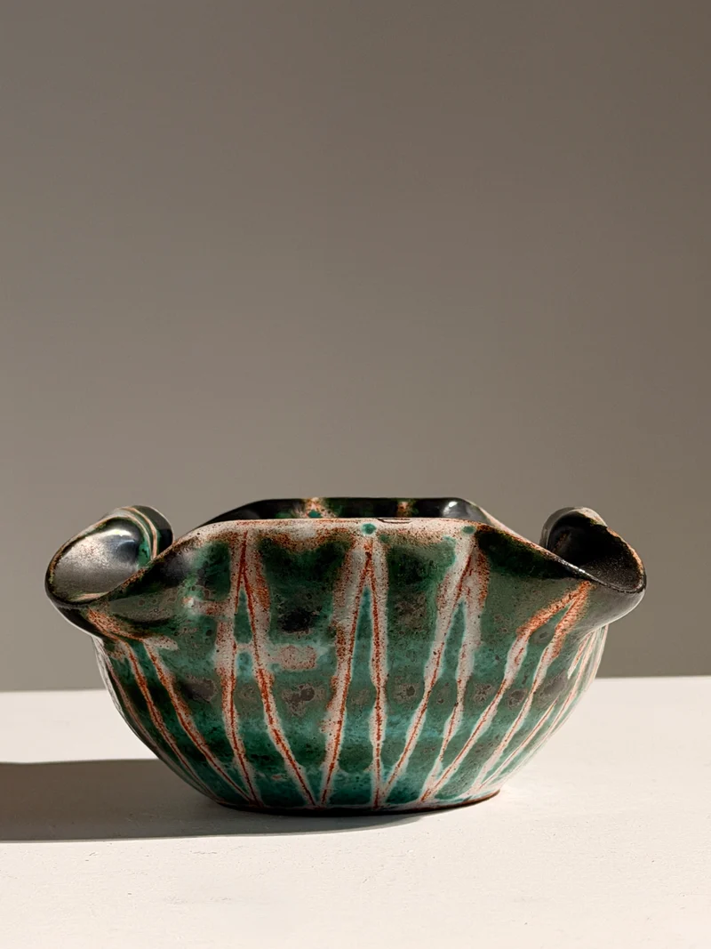 Ceramic vide-poche by Robert Picault, Vallauris, circa 1950
