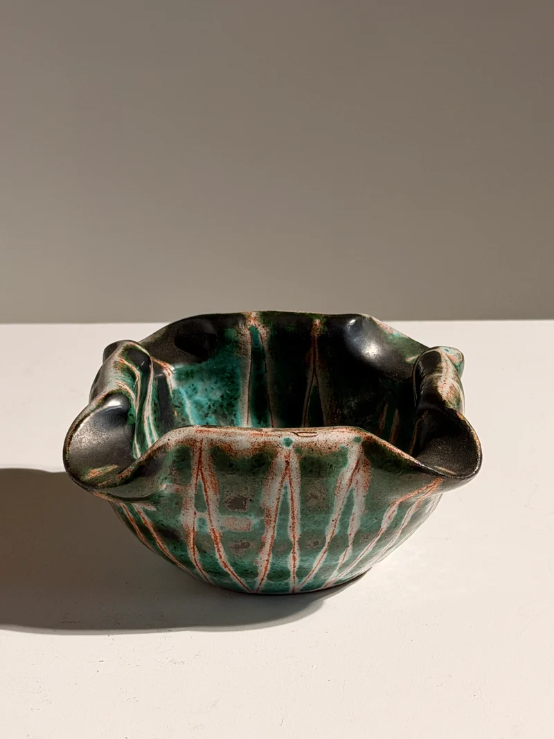 Ceramic vide-poche by Robert Picault, Vallauris, circa 1950