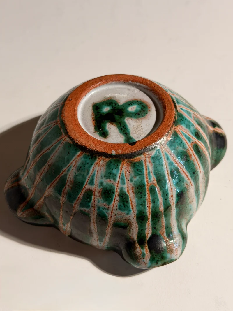 Ceramic vide-poche by Robert Picault, Vallauris, circa 1950