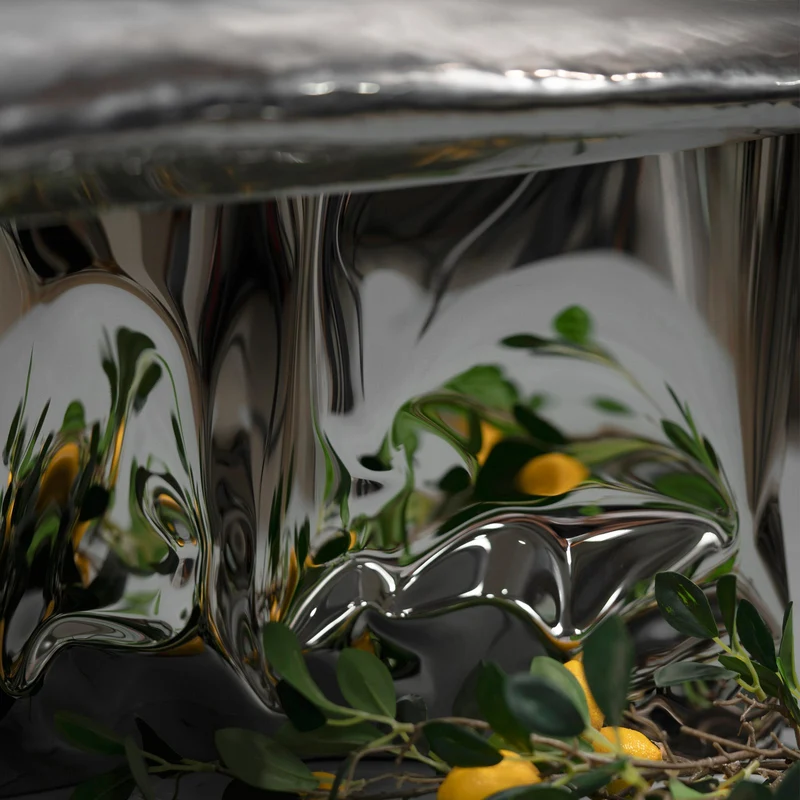 Inflated Steel Coffee Table - Pebble Series by Nitush Aroosh
