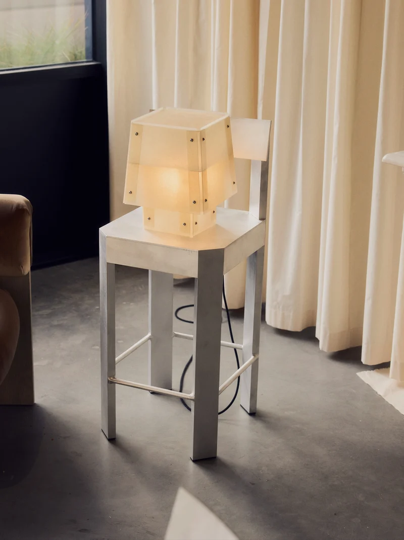 Layette Stainless Steel Table Lamp
