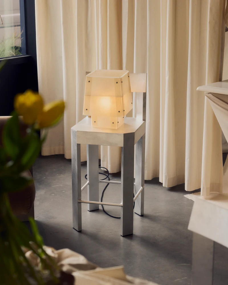 Layette Stainless Steel Table Lamp