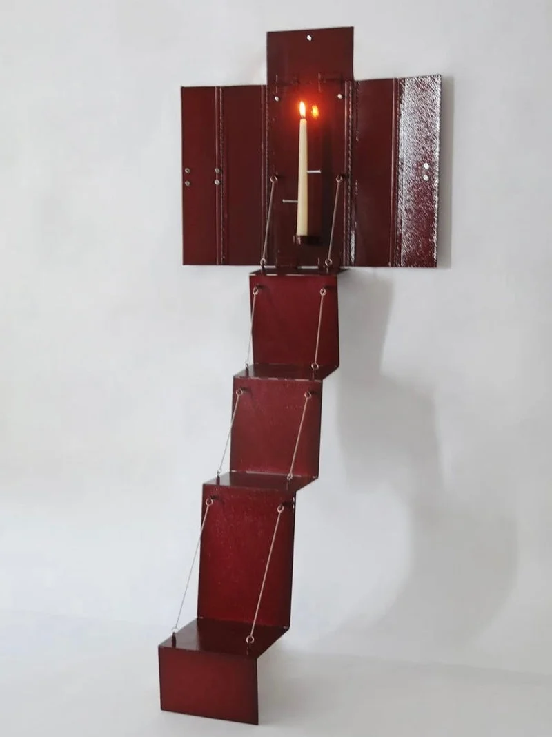 'Wax Clock' Wall Candleholder
