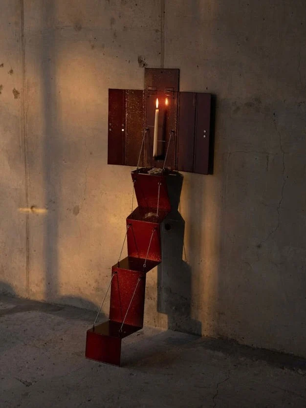 'Wax Clock' Wall Candleholder